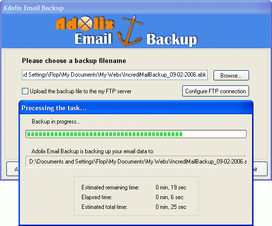 Adolix Email Backup
