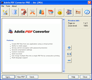 Professional PDF writer software to convert files into PDF. Vista ready.